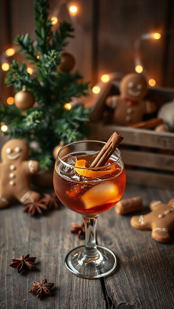 gingerbread infused bourbon cider