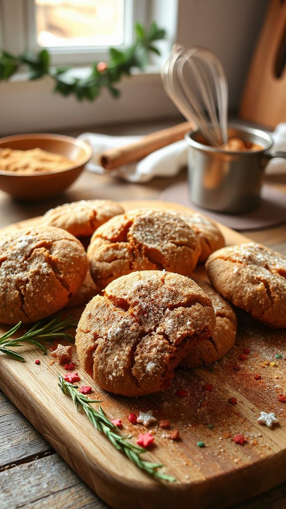 gingerbread infused snickerdoodle cookies