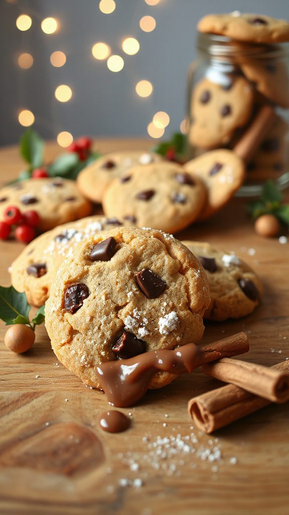 gingerbread macadamia nut cookies