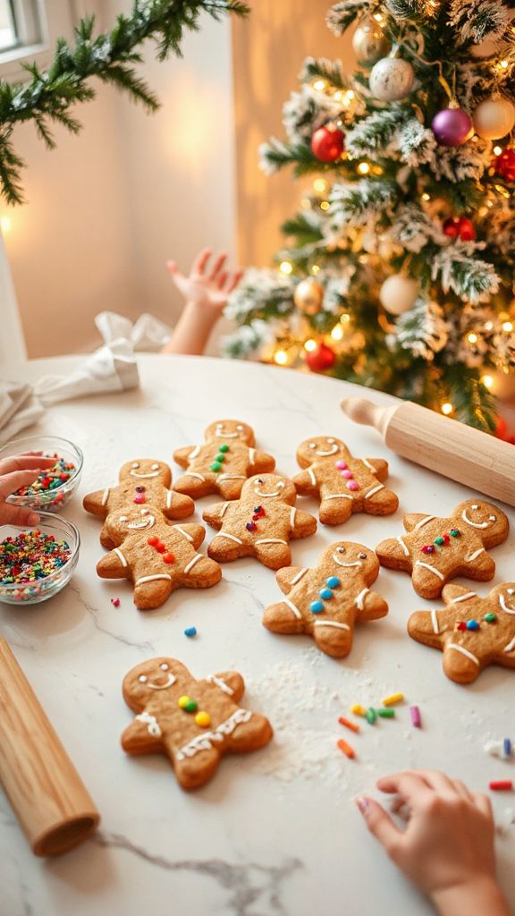 gingerbread men holiday cookies