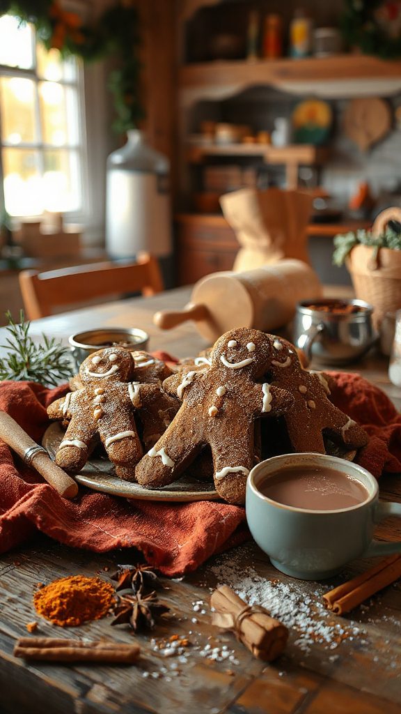 gingerbread men holiday cookies