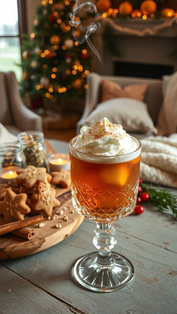 gingerbread smoked oak cocktail