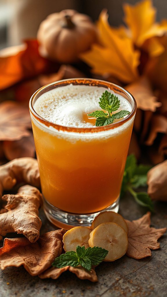 gingered maple flip cocktail recipe