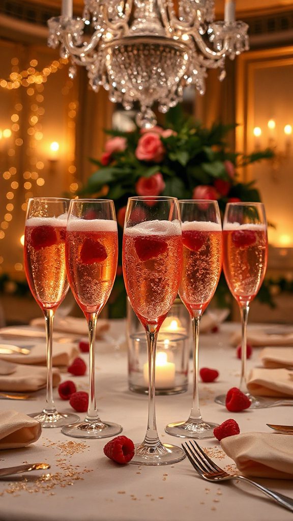 glamorous raspberry champagne cocktail glamorous raspberry champagne cocktail