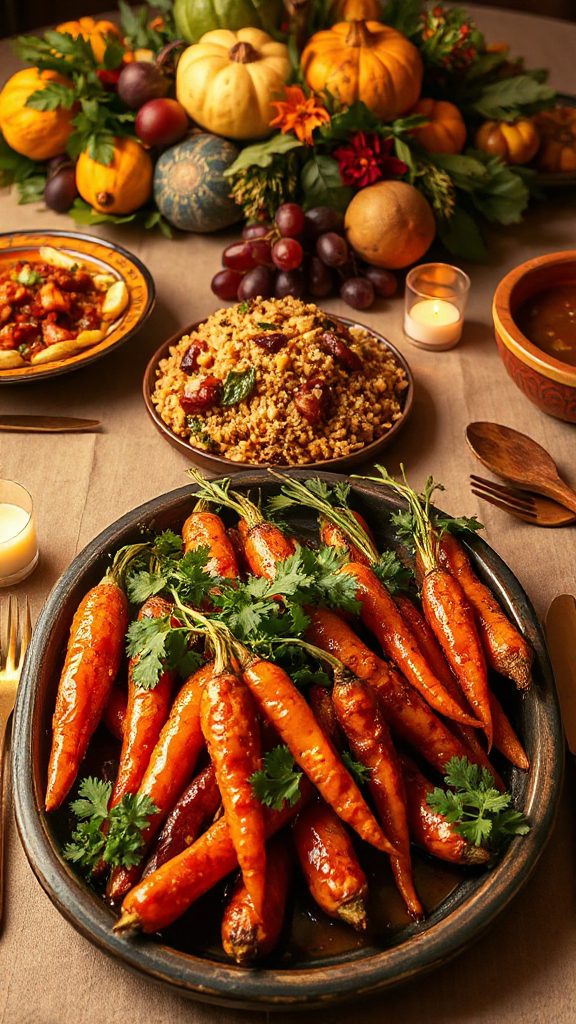 glazed carrots with spices