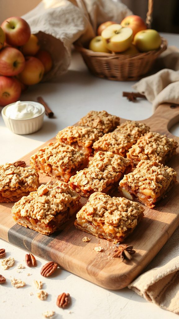 gluten free apple oat bars
