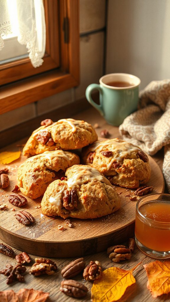 gluten free apple pecan scones