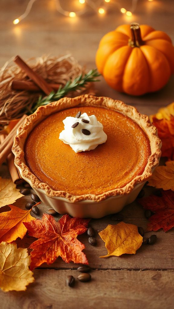 gluten free autumn pumpkin pie