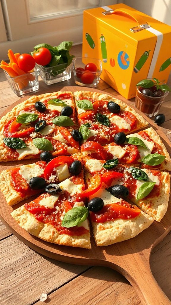 gluten free cauliflower pizza slices