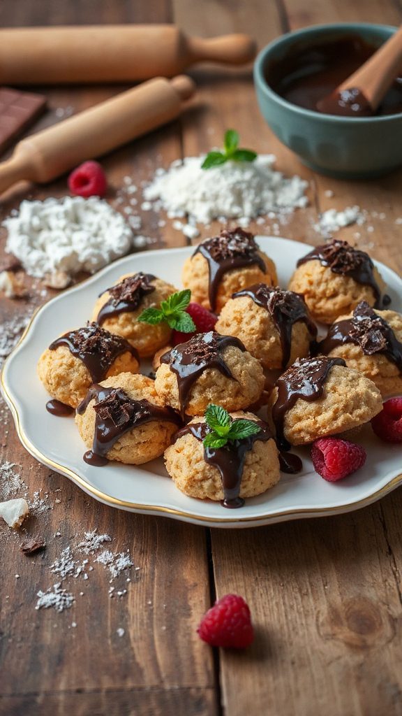 gluten free chocolate coconut macaroons