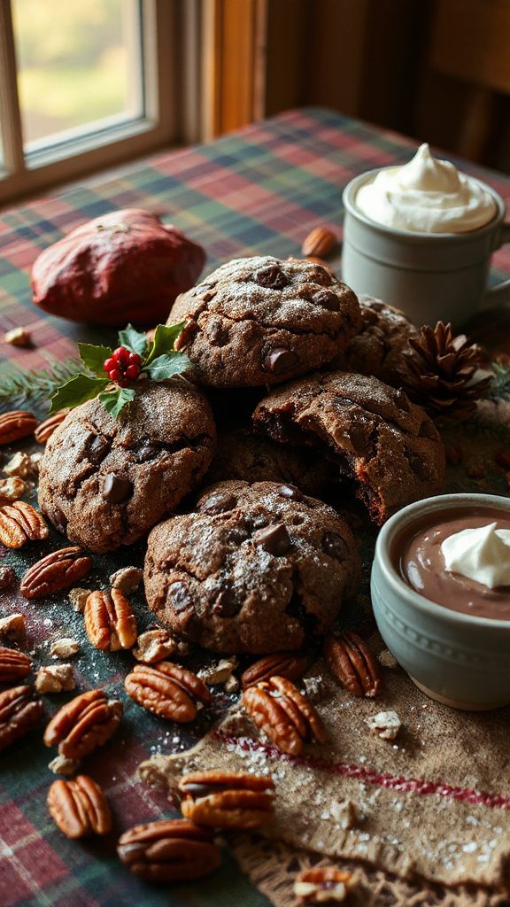 gluten free chocolate pecan cookies