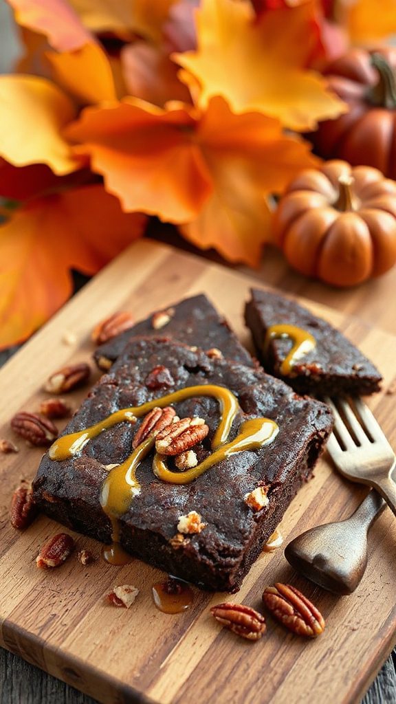 gluten free maple pecan brownies