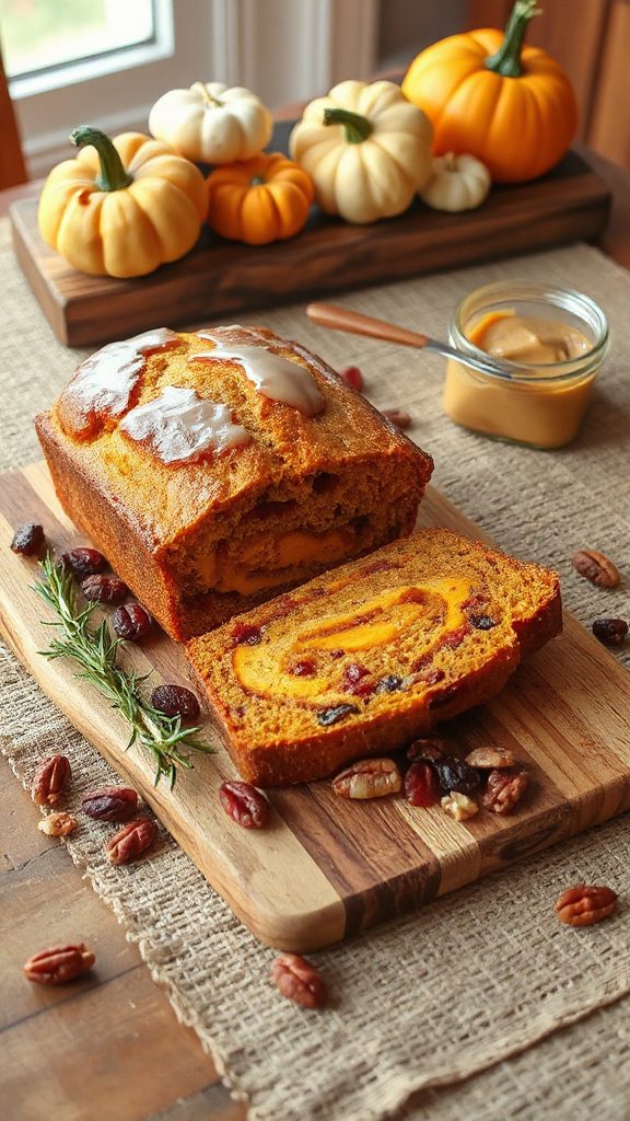 gluten free pumpkin cranberry bread