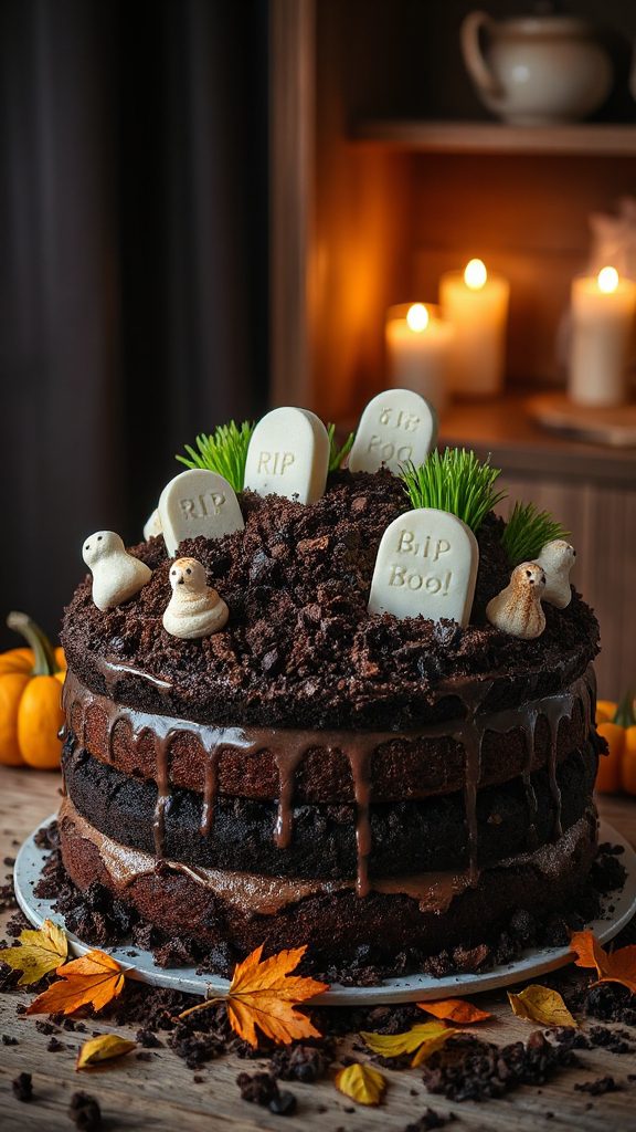 gluten free spooky dirt cake