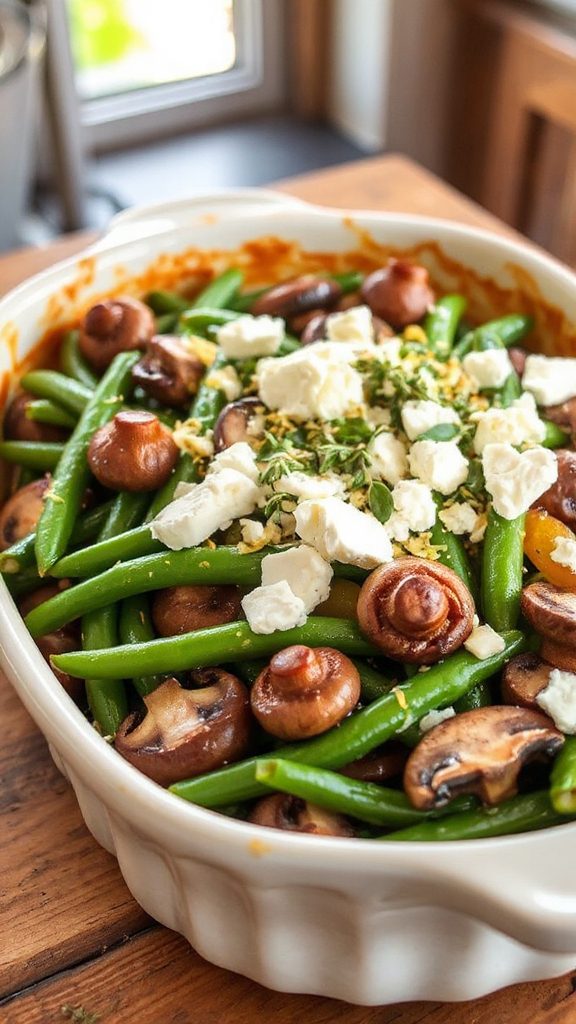 goat cheese green bean casserole goat cheese green bean casserole