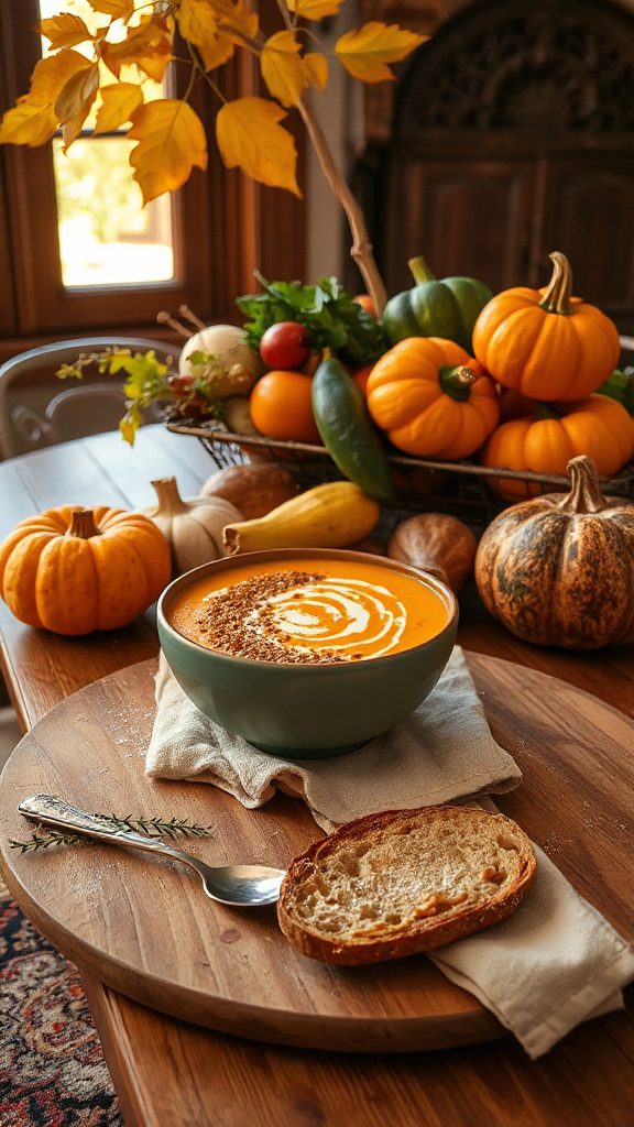 golpar infused pumpkin soup recipe