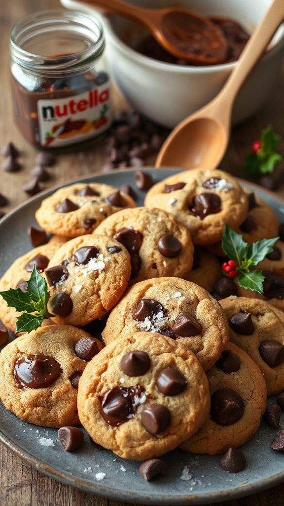 gooey nutella chocolate cookies