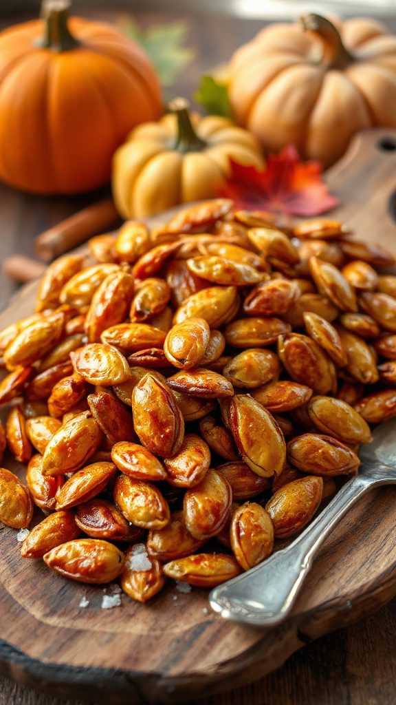 gourmet maple bourbon pumpkin seeds