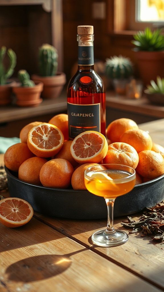 grapefruit dulse mezcal cocktail