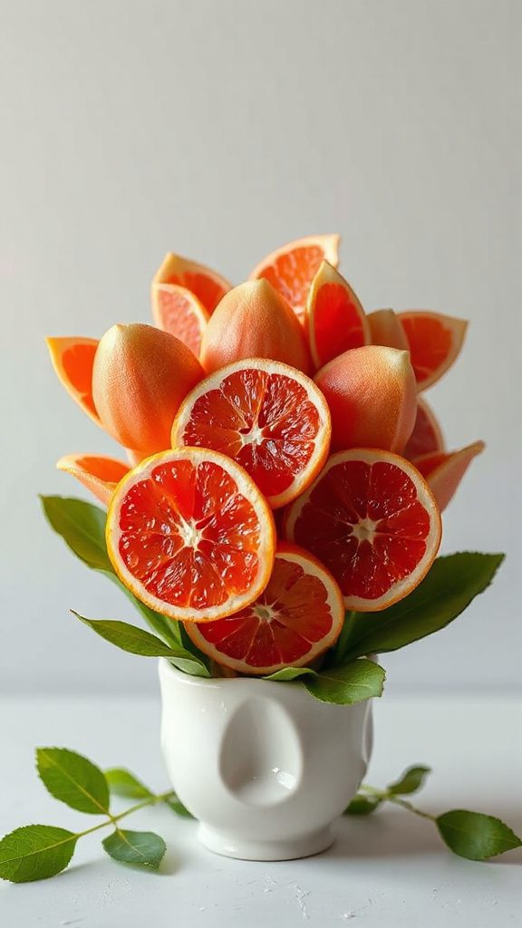 grapefruit tulips for brunch