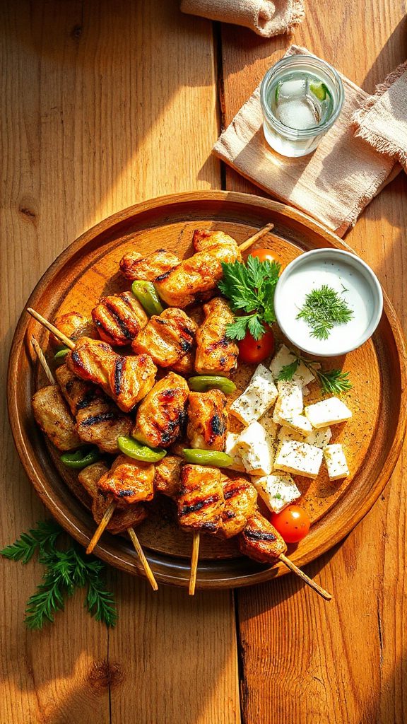 greek chicken skewers recipe