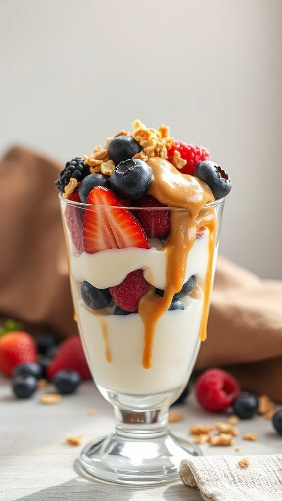 greek yogurt berry parfait