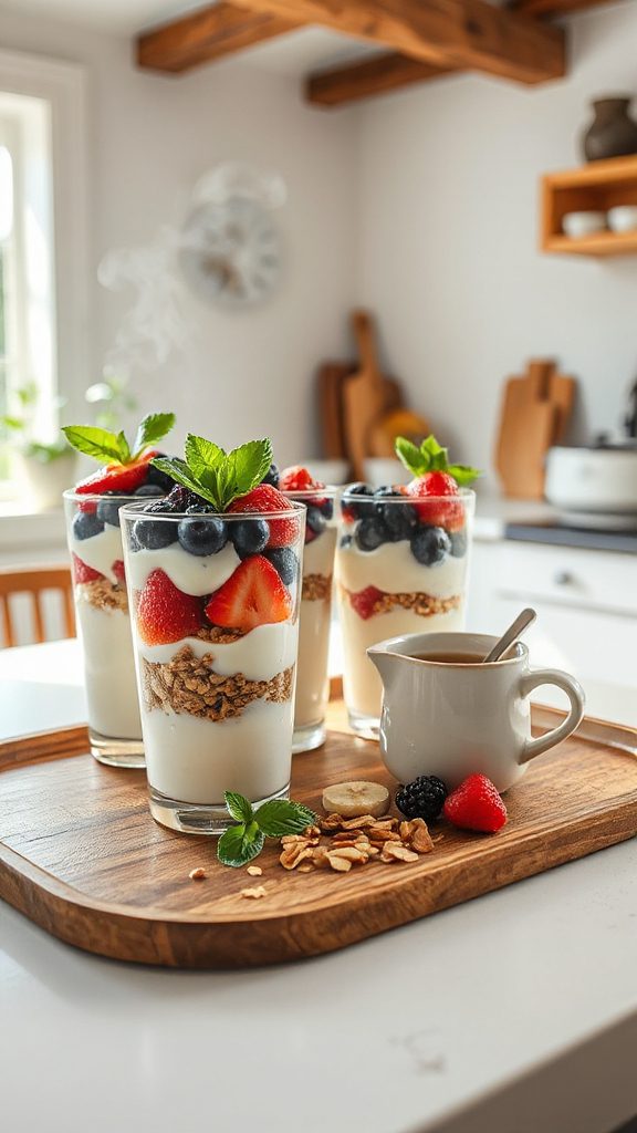 greek yogurt fruit parfaits