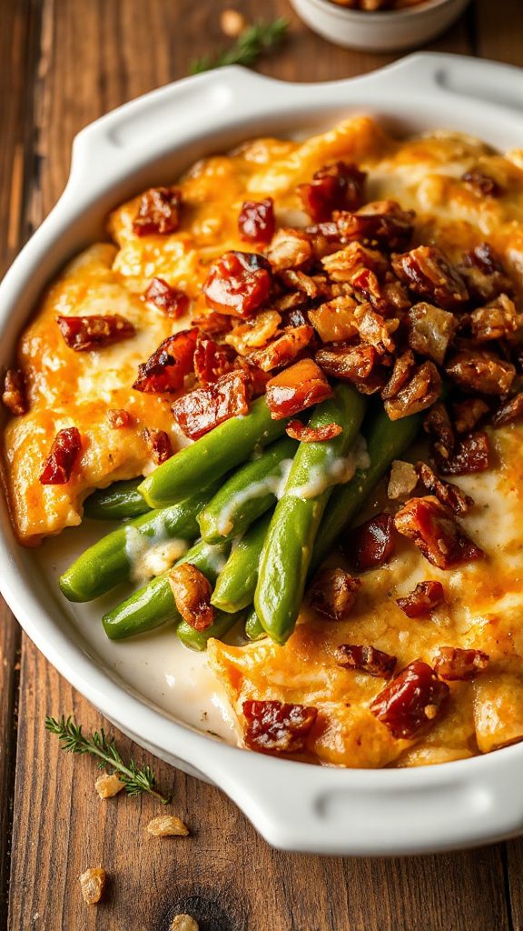 greek yogurt green bean casserole