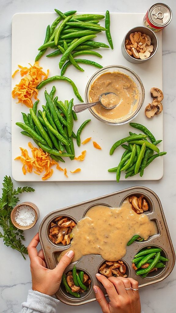 green bean casserole cups green bean casserole cups