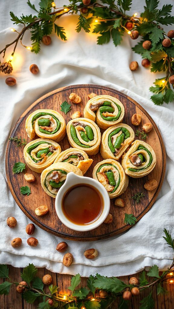 green bean casserole pinwheels recipe