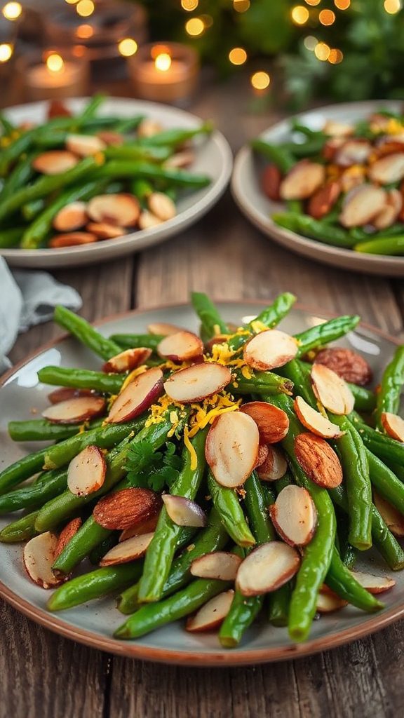 green beans with almonds