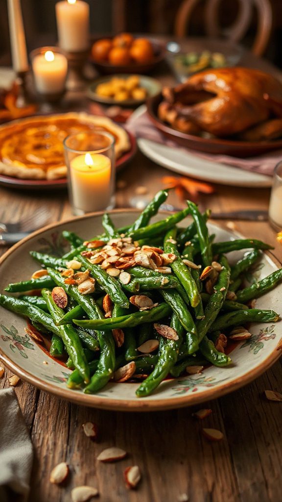 green beans with toasted almonds green beans with toasted almonds