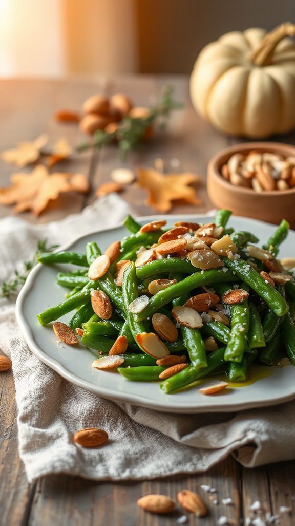 green beans with toasted almonds green beans with toasted almonds