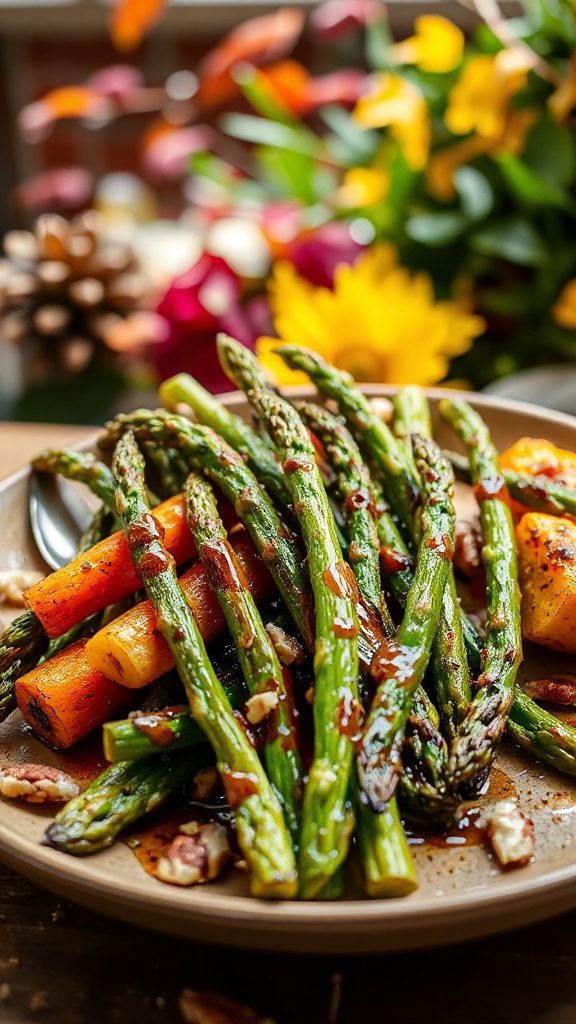grilled asparagus with drizzle