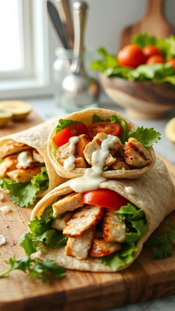 grilled chicken caesar wrap grilled chicken caesar wrap
