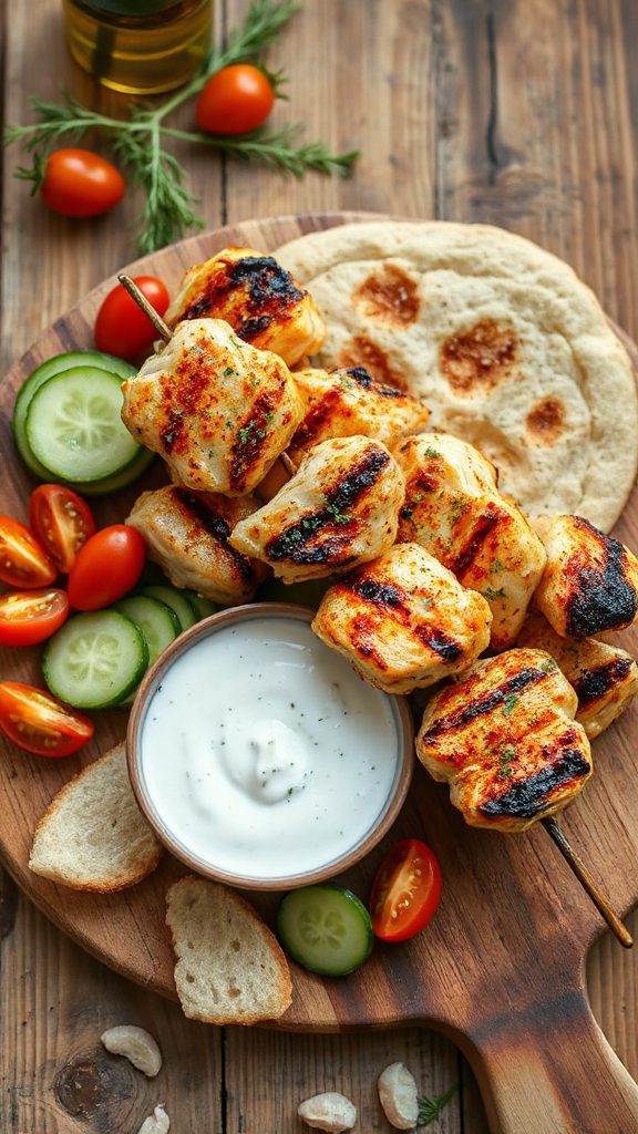 grilled chicken with tzatziki