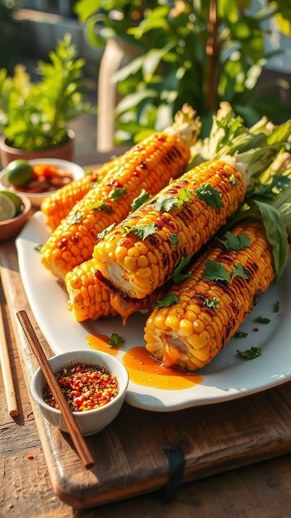 grilled corn with chili lime butter grilled corn with chili lime butter