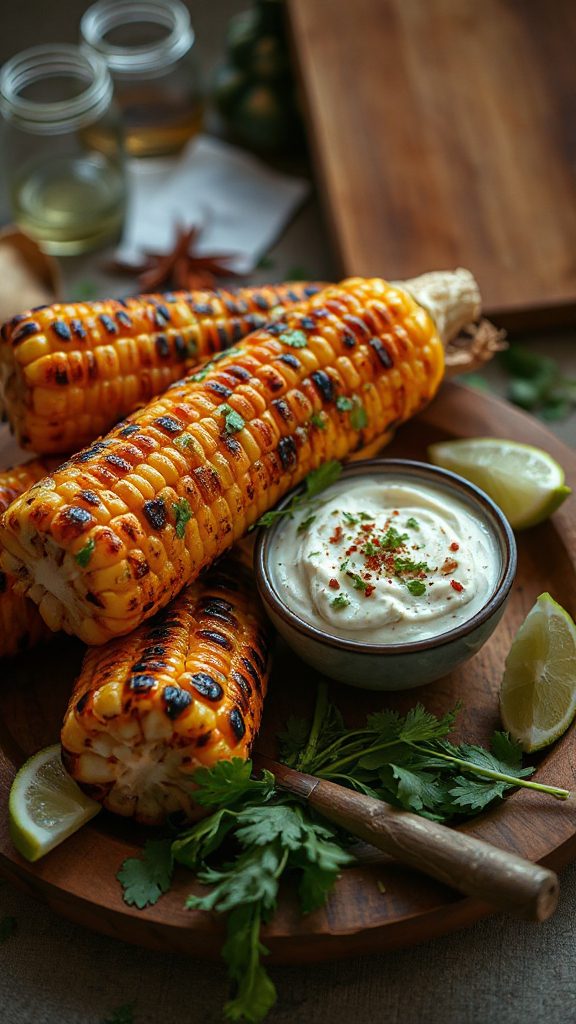 grilled corn with galangal butter