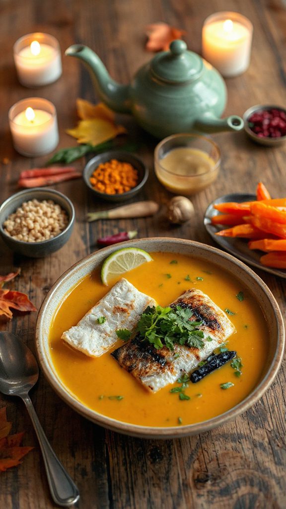 grilled fish soup delight