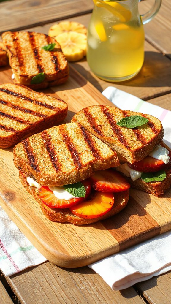 grilled fruit sandwich recipe
