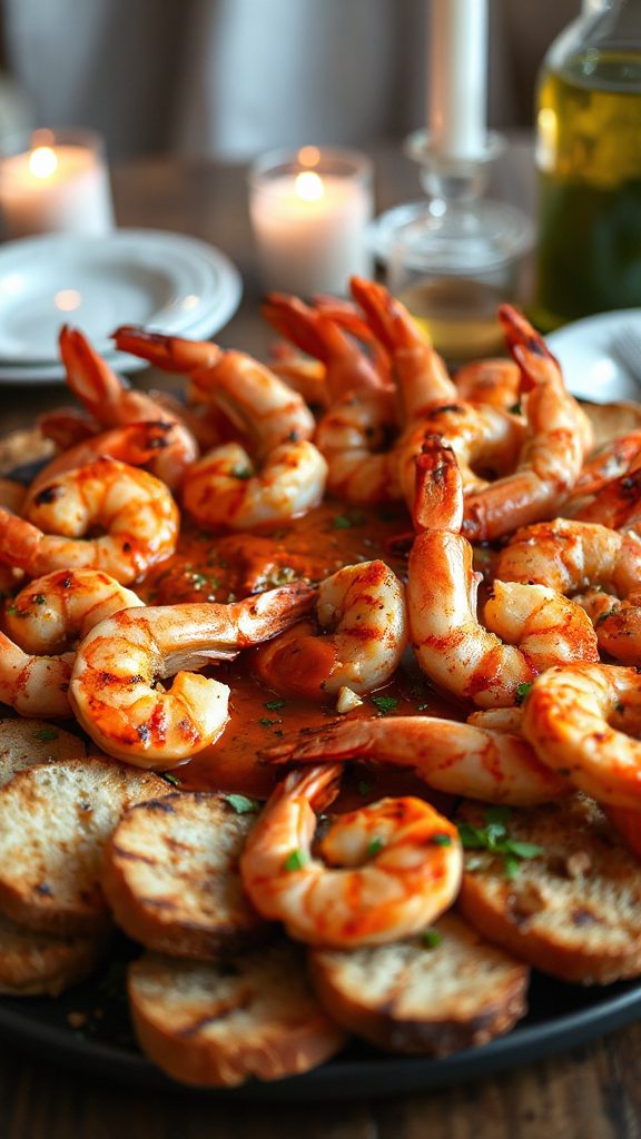 grilled shrimp with romesco grilled shrimp with romesco