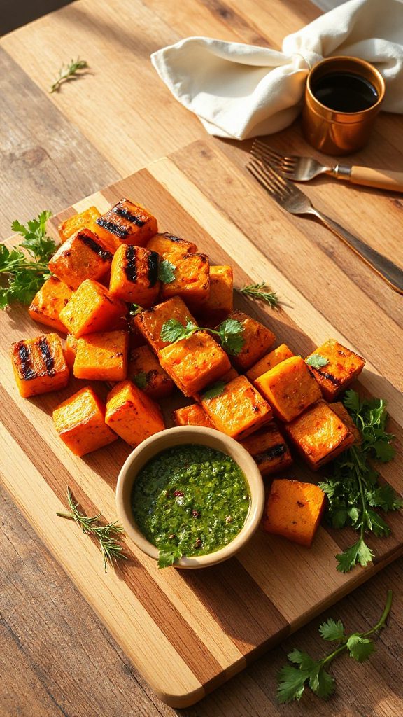 grilled sweet potato skewers
