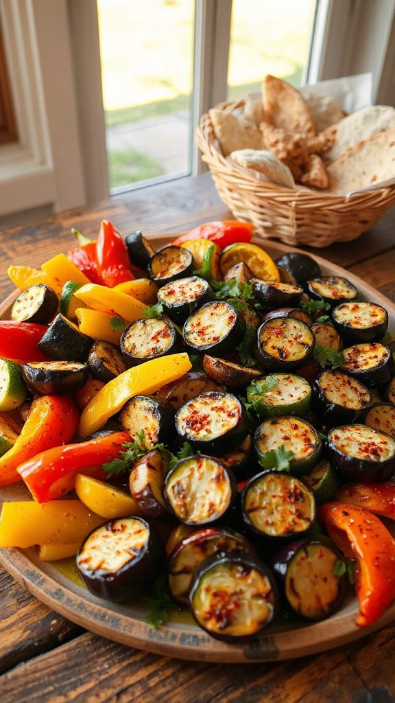 grilled vegetables with pul biber