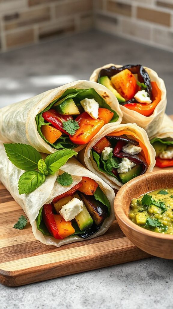 grilled veggie goat cheese wrap grilled veggie goat cheese wrap