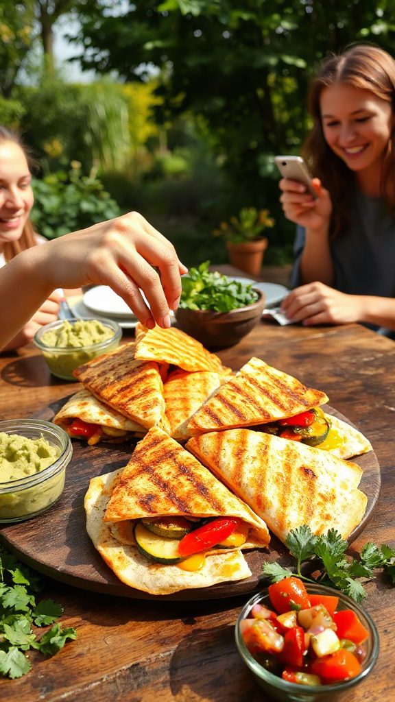 grilled veggie quesadillas recipe