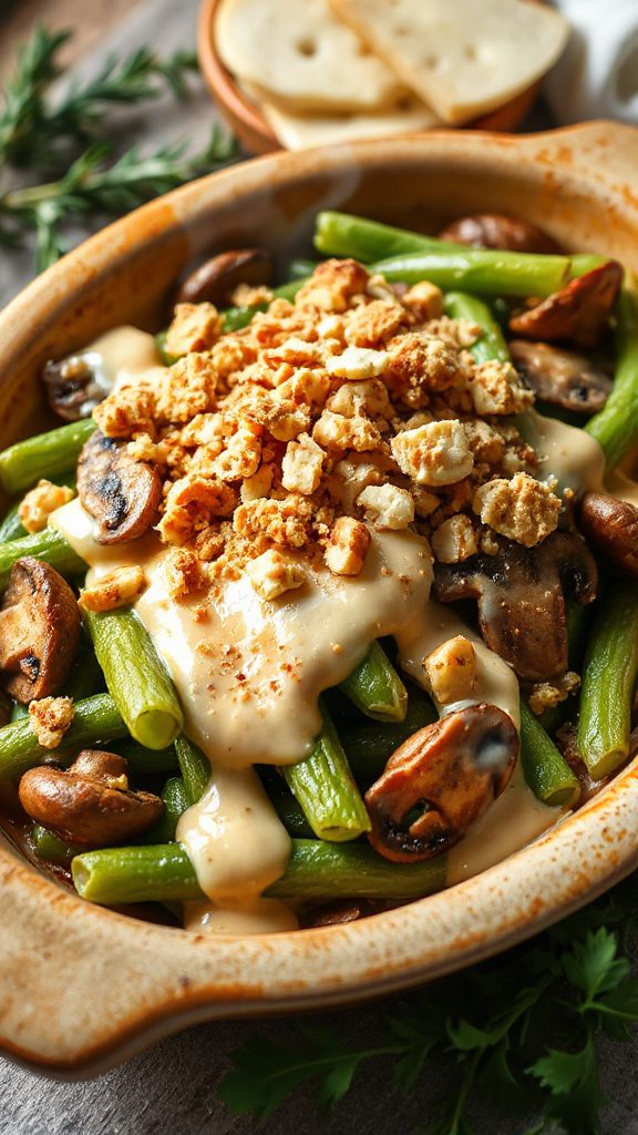 gruy re mushroom green bean casserole