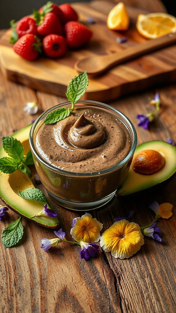 guilt free chocolate avocado mousse