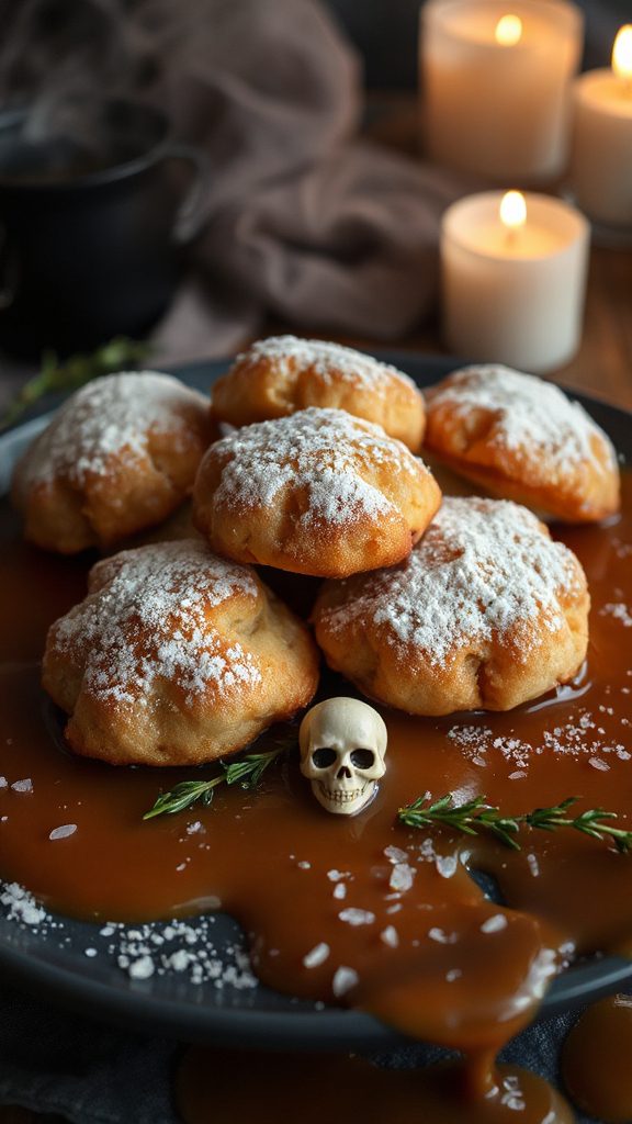 halloween caramel filled pastries
