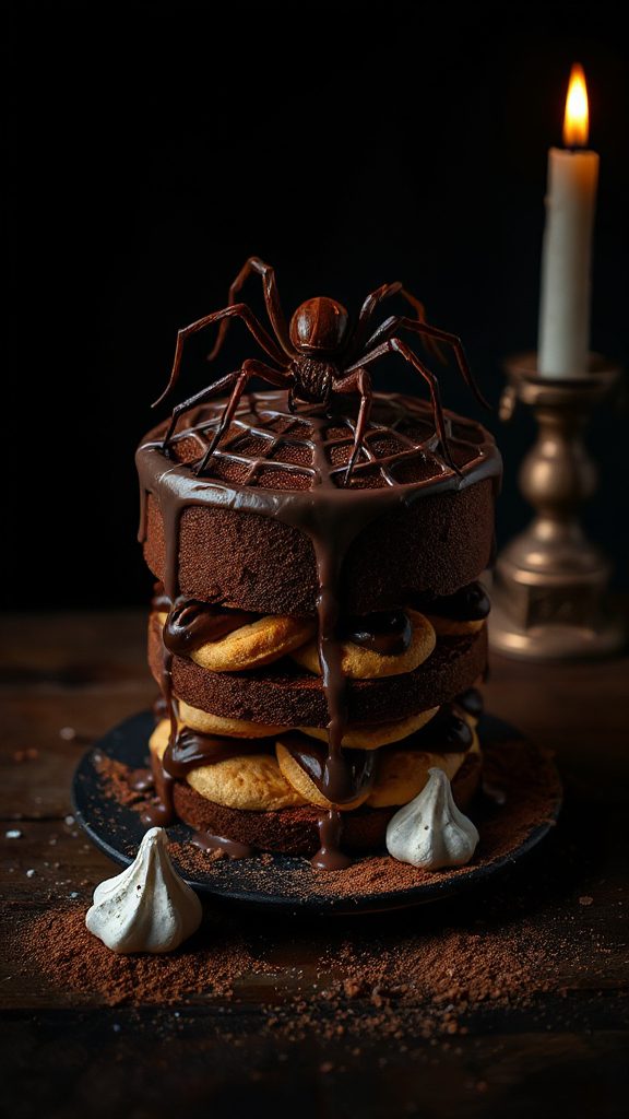 halloween chocolate spider web halloween chocolate spider web