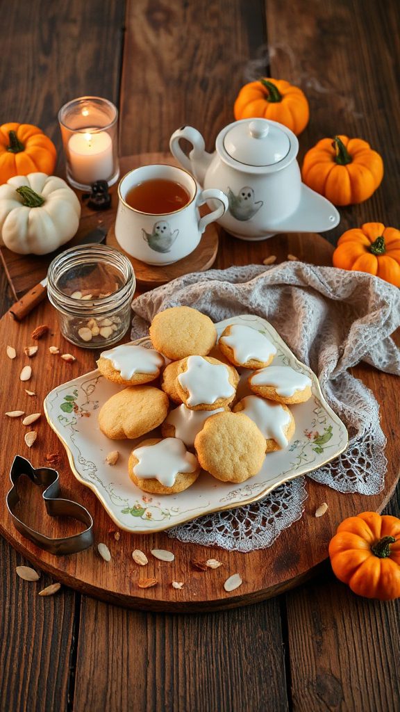 halloween inspired almond biscuits halloween inspired almond biscuits